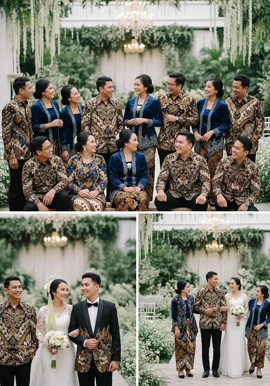 Jual baju batik seragam pernikahan murah