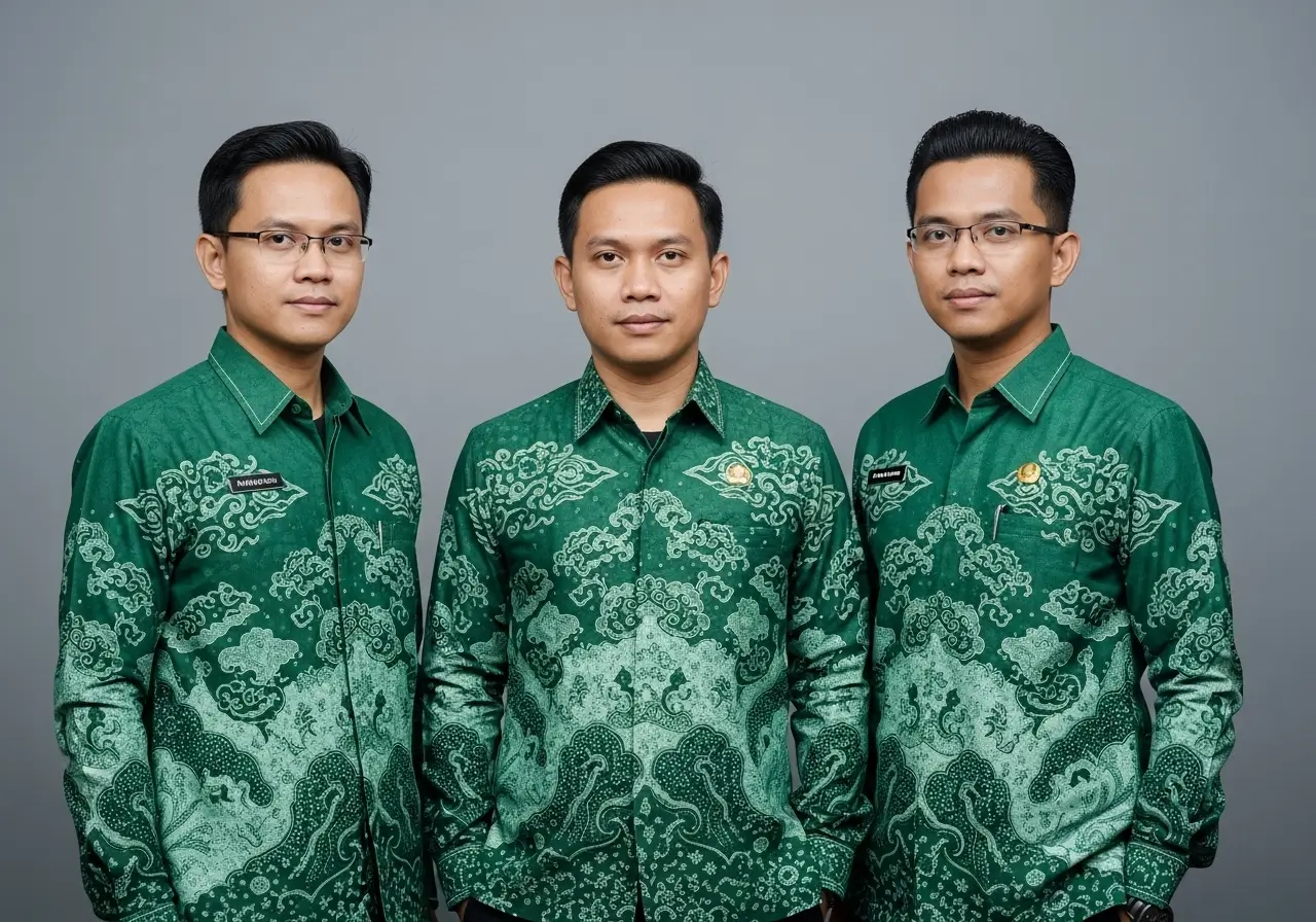 Seragam Batik Warna Hijau