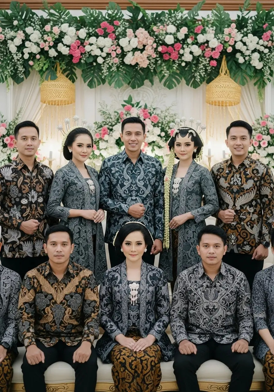 baju batik seragam pernikahan