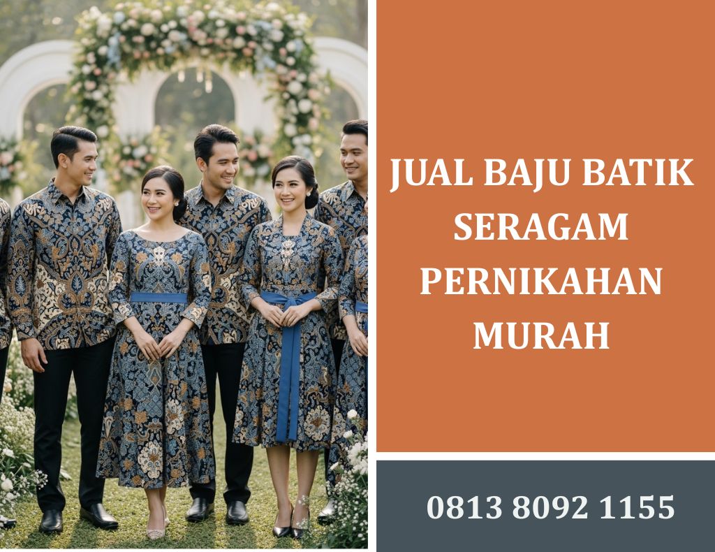 Jual Baju Batik Seragam Pernikahan Murah