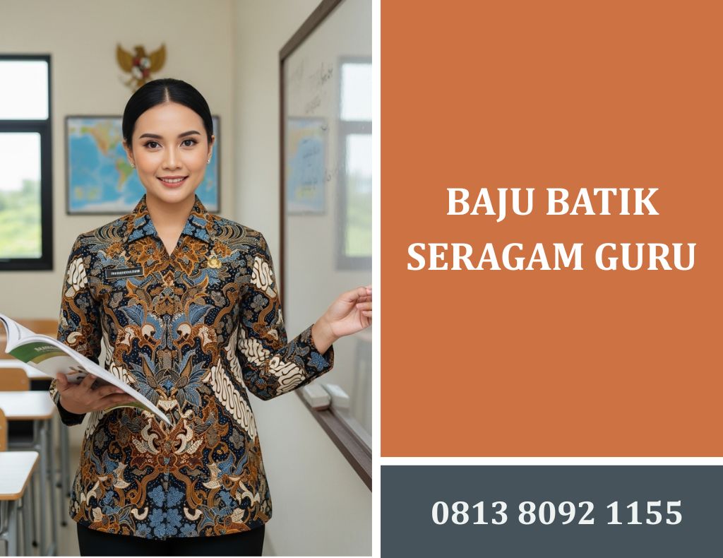 Baju Batik Seragam Guru Motif Profesional dan Elegan