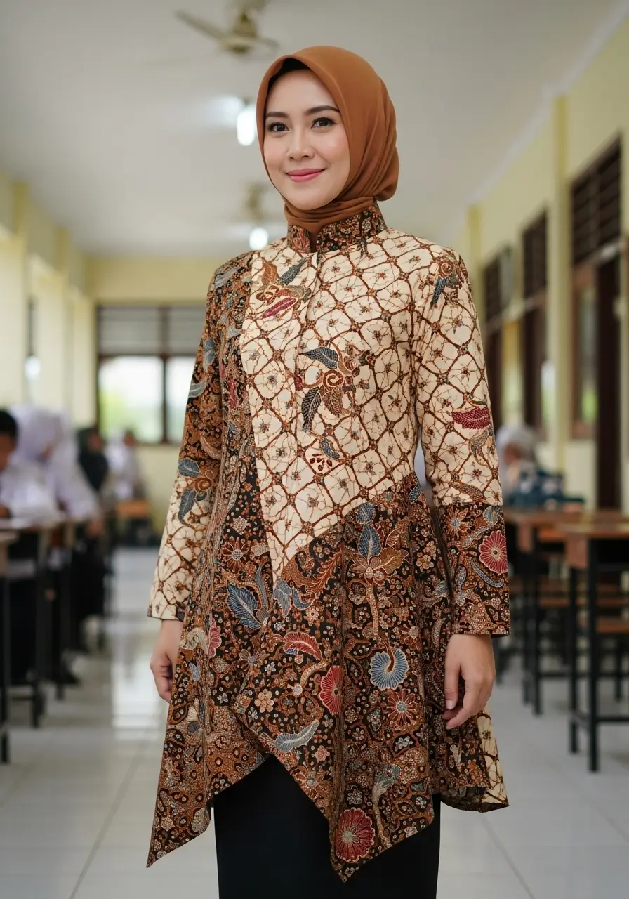 Baju Batik Seragam Guru Wanita