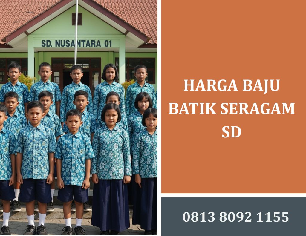 Harga Baju Batik Seragam SD Terbaik dari Produsennya Langsung