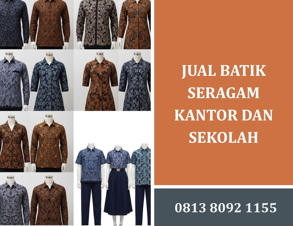 Jual Batik Seragam Kantor dan Sekolah Kualitas Terbaik