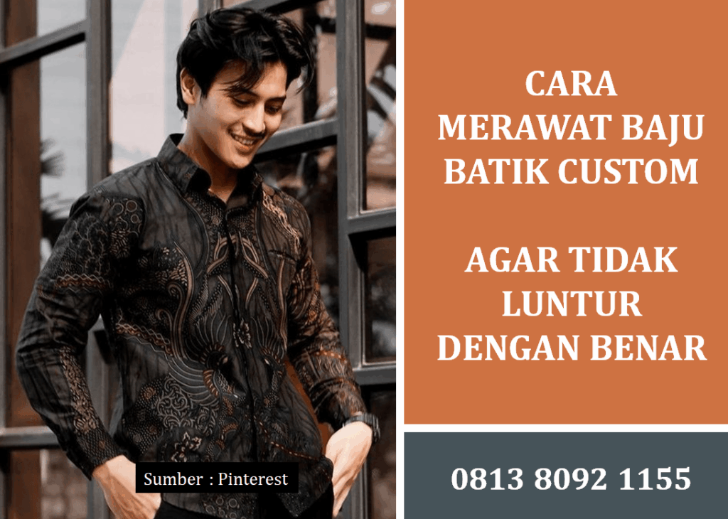 Cara Merawat Baju Batik Custom Agar Tidak Luntur dengan Benar