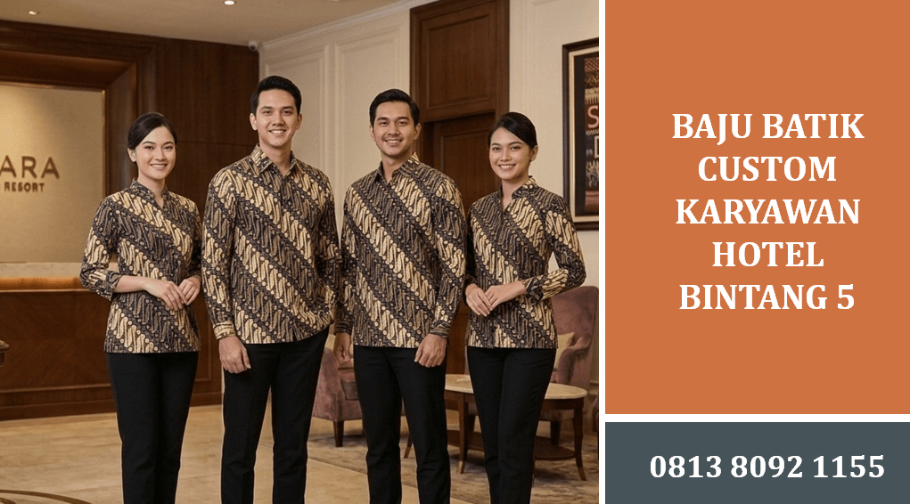 Baju Batik Custom Karyawan Hotel Bintang 5 Kualitas Terbaik