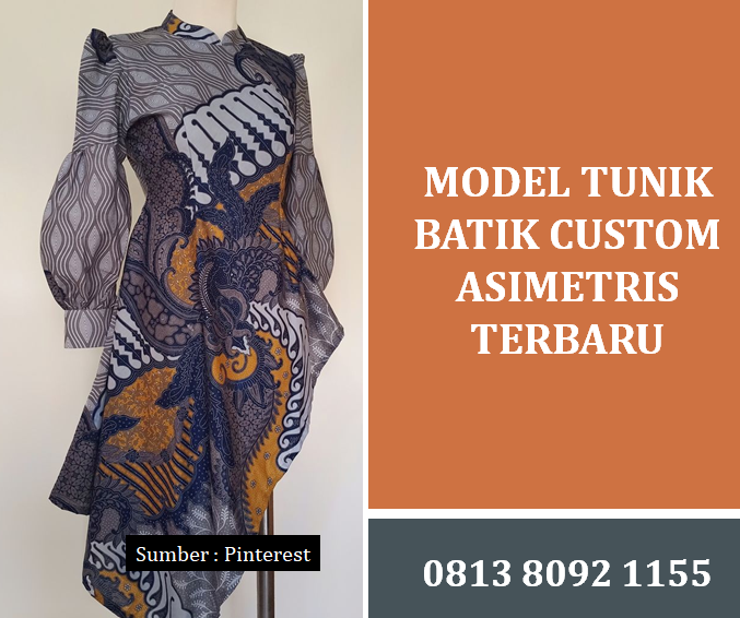 Model Tunik Batik Custom Asimetris Terbaru untuk Tampilan Elegan dan Modern